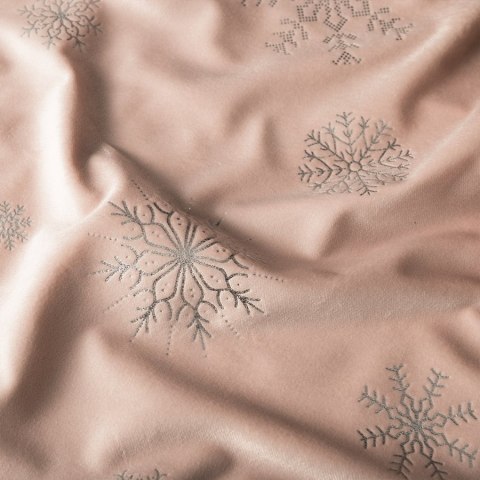 ŚNIEŻKI Bieżnik wodoodporny VELVET, 40x140cm, kolor pudrowy różowy ze srebrnym zdobieniem TBN001/KSP/030/040140/1 ŚNIEŻKI Bieżnik wodoodporny VELVET, 40x140cm, kolor pudrowy różowy ze srebrnym zdobieniem TBN001/KSP/030/040140/1