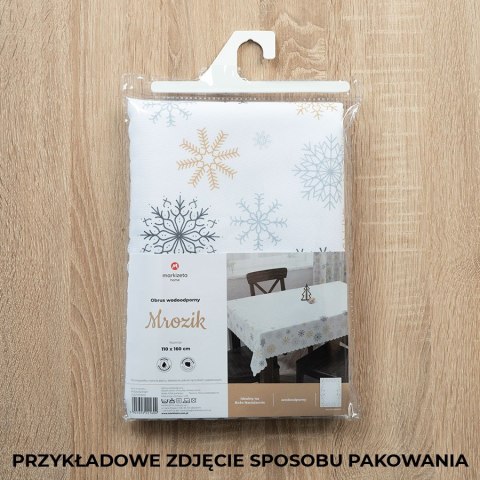 ŚNIEŻKI Bieżnik wodoodporny VELVET, 40x160cm, kolor jasny niebieski ze srebrnym zdobieniem TBN001/KSP/063/040160/1 ŚNIEŻKI Bieżnik wodoodporny VELVET, 40x160cm, kolor jasny niebieski ze srebrnym zdobieniem TBN001/KSP/063/040160/1