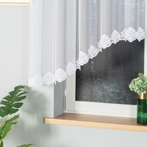 ŻAKLINA Firanka żakardowa gotowa, 140x300cm, kolor biały 023405 ŻAKLINA Firanka żakardowa gotowa, 140x300cm, kolor biały 023405