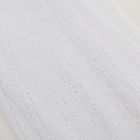 Firanka fantazyjna z ołowianką, wys. 300cm, kolor biały ze złotą nitką 318461/OLO/001/000300/1 Firanka fantazyjna z ołowianką, wys. 300cm, kolor biały ze złotą nitką 318461/OLO/001/000300/1