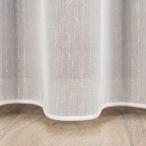 Firanka fantazyjna z ołowianką, wys. 300cm, kolor biały ze złotą nitką 318461/OLO/001/000300/1 Firanka fantazyjna z ołowianką, wys. 300cm, kolor biały ze złotą nitką 318461/OLO/001/000300/1