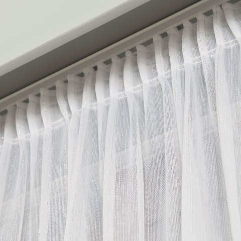 Firanka fantazyjna z ołowianką, wys. 300cm, kolor biały ze złotą nitką 318461/OLO/001/000300/1 Firanka fantazyjna z ołowianką, wys. 300cm, kolor biały ze złotą nitką 318461/OLO/001/000300/1