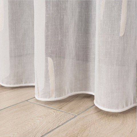 Firanka fantazyjna ze wzorem po całości z ołowianką, wys.320cm, kolor biały z beżowym 027410/OLO/018/000320/1 Firanka fantazyjna ze wzorem po całości z ołowianką, wys.320cm, kolor biały z beżowym 027410/OLO/018/000320/1