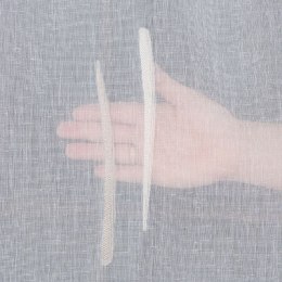 Firanka fantazyjna ze wzorem po całości z ołowianką, wys.320cm, kolor biały z beżowym 027410/OLO/018/000320/1