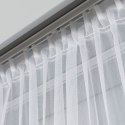 Firanka haftowana ze wzorem pasowym z ołowianką, wys.280cm, kolor biały ze złotym 112750/OLO/004/000280/1