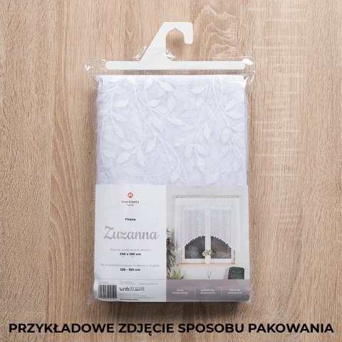 ZUZANNA Firanka żakardowa gotowa ze wzorem po całości, 160x300cm, kolor biały 023058/FBL/001/300160/1 ZUZANNA Firanka żakardowa gotowa ze wzorem po całości, 160x300cm, kolor biały 023058/FBL/001/300160/1