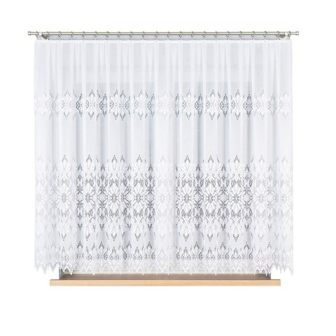 Firanka żakardowa, wys. 160cm, kolor biały 181040/000/001/000160/1 Firanka żakardowa, wys. 160cm, kolor biały 181040/000/001/000160/1