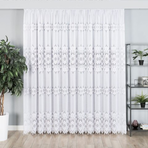 Firanka żakardowa, wys. 250cm, kolor biały 181040/000/001/000250/1 Firanka żakardowa, wys. 250cm, kolor biały 181040/000/001/000250/1
