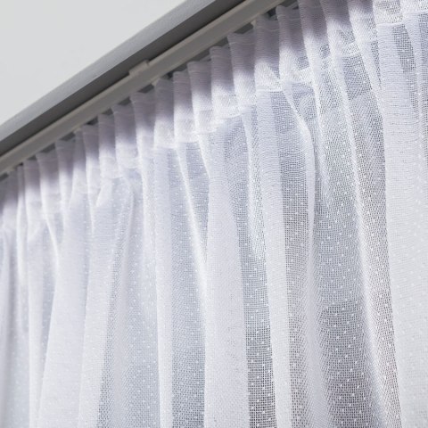 Firanka żakardowa, wys. 250cm, kolor biały 181040/000/001/000250/1 Firanka żakardowa, wys. 250cm, kolor biały 181040/000/001/000250/1