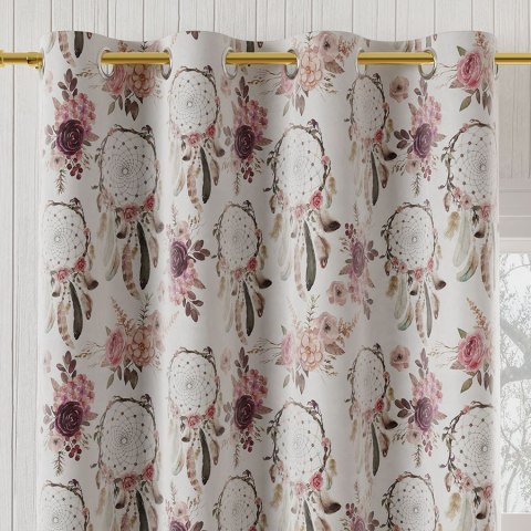 KWIATOWY ŁAPACZ SNÓW Tkanina na zasłony VELVET, 150cm, kolor biały D00098/VEL/001/150000/1 KWIATOWY ŁAPACZ SNÓW Tkanina na zasłony VELVET, 150cm, kolor biały D00098/VEL/001/150000/1