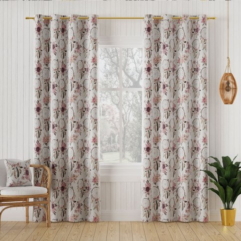 KWIATOWY ŁAPACZ SNÓW Tkanina na zasłony VELVET, 150cm, kolor biały D00098/VEL/001/150000/1 KWIATOWY ŁAPACZ SNÓW Tkanina na zasłony VELVET, 150cm, kolor biały D00098/VEL/001/150000/1
