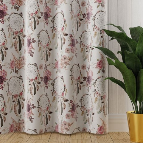 KWIATOWY ŁAPACZ SNÓW Tkanina na zasłony VELVET, 150cm, kolor biały D00098/VEL/001/150000/1 KWIATOWY ŁAPACZ SNÓW Tkanina na zasłony VELVET, 150cm, kolor biały D00098/VEL/001/150000/1