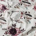 KWIATOWY ŁAPACZ SNÓW Tkanina na zasłony VELVET, 150cm, kolor biały D00098/VEL/001/150000/1