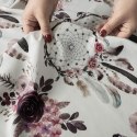 KWIATOWY ŁAPACZ SNÓW Tkanina na zasłony VELVET, 150cm, kolor biały D00098/VEL/001/150000/1
