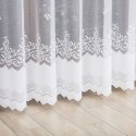 Firanka żakardowa ze wzorem po całości, wys. 250cm, kolor biały 023419/000/001/000250/1