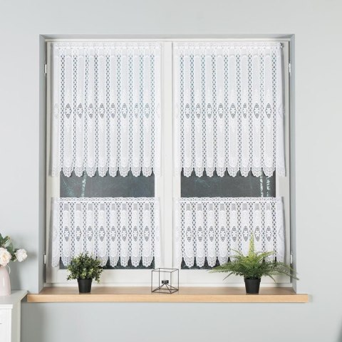 Zazdrostka żakardowa panelowa, wys. 40cm, kolor biały 107806/000/001/000040/1 Zazdrostka żakardowa panelowa, wys. 40cm, kolor biały 107806/000/001/000040/1
