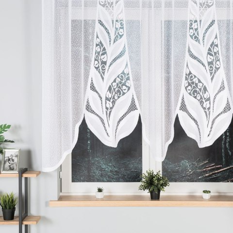 MELANIA Firanka żakardowa gotowa, 140x250 cm, kolor biały 019369/FBL/001/250140/1 MELANIA Firanka żakardowa gotowa, 140x250 cm, kolor biały 019369/FBL/001/250140/1