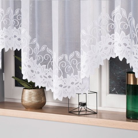 BASTIA Firanka żakardowa gotowa, 160x300cm, kolor biały 648107/FBL/001/300160/1 BASTIA Firanka żakardowa gotowa, 160x300cm, kolor biały 648107/FBL/001/300160/1