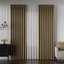 LIMA Tkanina na zasłony, wys. 300cm, kolor 018 khaki 318287/TDP/018/000300/1