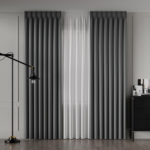 LIMA Tkanina na zasłony, wys. 300cm, kolor 031 ciemny szary 318287/TDP/031/000300/1 LIMA Tkanina na zasłony, wys. 300cm, kolor 031 ciemny szary 318287/TDP/031/000300/1