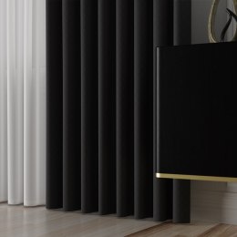 LIMA Tkanina na zasłony, wys. 300cm, kolor 075 czarny 318287/TDP/075/000300/1