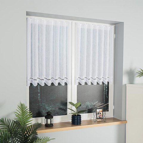 Zazdrostka haftowana panelowa ze wzorem na samym dole, wys. 90cm, kolor biały 044716/000/001/000090/1 Zazdrostka haftowana panelowa ze wzorem na samym dole, wys. 90cm, kolor biały 044716/000/001/000090/1
