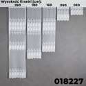 Zazdrostka żakardowa ze wzorem pasowym, wys. 50cm, kolor biały 018227/000/001/000050/1