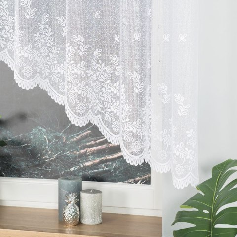 KAROLINA Firanka żakardowa gotowa, 130x300cm, kolor biały 054160/FBL/001/300140/1 KAROLINA Firanka żakardowa gotowa, 130x300cm, kolor biały 054160/FBL/001/300140/1