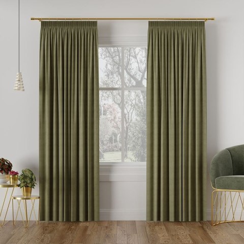 MILAS Zasłona gotowa na taśmie, 250x140cm, kolor 364 ciemny szarozielony MILAS0/ZGT/364/140250/1 MILAS Zasłona gotowa na taśmie, 250x140cm, kolor 364 ciemny szarozielony MILAS0/ZGT/364/140250/1