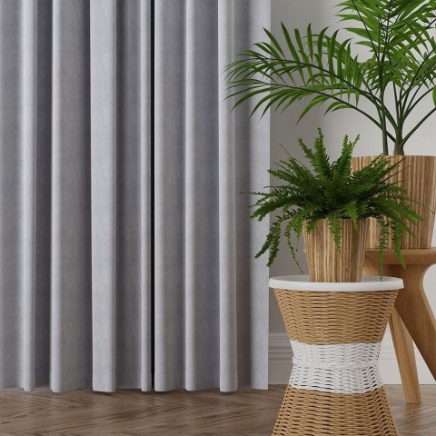 MILAS Zasłona gotowa na taśmie, 250x140cm, kolor 448 pastelowy szary MILAS0/ZGT/448/140250/1 MILAS Zasłona gotowa na taśmie, 250x140cm, kolor 448 pastelowy szary MILAS0/ZGT/448/140250/1
