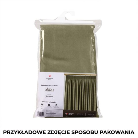 MILAS Zasłona gotowa na taśmie, 250x140cm, kolor 448 pastelowy szary MILAS0/ZGT/448/140250/1 MILAS Zasłona gotowa na taśmie, 250x140cm, kolor 448 pastelowy szary MILAS0/ZGT/448/140250/1