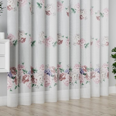 PEONI Firanka z ołowianką DOLLI, wys. 295cm, kolor różowy F00006/OLO/001/000290/1 PEONI Firanka z ołowianką DOLLI, wys. 295cm, kolor różowy F00006/OLO/001/000290/1