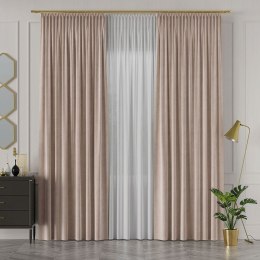 VELVET Tkanina na zasłony, wys. 300cm, kolor 002 beżowy VELVET/TZP/002/000300/1