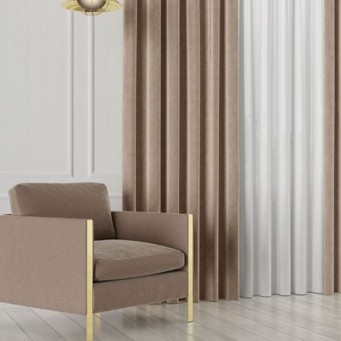 VELVET Tkanina na zasłony, wys. 300cm, kolor 009 kawa z mlekiem VELVET/TZP/009/000300/1 VELVET Tkanina na zasłony, wys. 300cm, kolor 009 kawa z mlekiem VELVET/TZP/009/000300/1