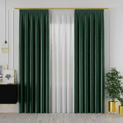 VELVET Tkanina na zasłony, wys. 300cm, kolor 107 ciemny zielony VELVET/TZP/107/000300/1 VELVET Tkanina na zasłony, wys. 300cm, kolor 107 ciemny zielony VELVET/TZP/107/000300/1