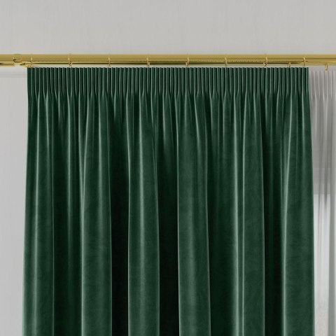 VELVET Tkanina na zasłony, wys. 300cm, kolor 107 ciemny zielony VELVET/TZP/107/000300/1 VELVET Tkanina na zasłony, wys. 300cm, kolor 107 ciemny zielony VELVET/TZP/107/000300/1