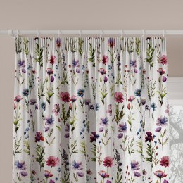 KWIATY POLNE Tkanina na zasłony MILAS, szer. 150cm, wielokolorowe D00129/MIL/001/150000/1