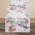 PEONI Bieżnik wodoodporny VELVET, 40x180cm, kolor różowy TD0006/KSP/L01/040180/1