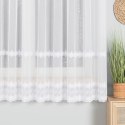 Firanka haftowana ze wzorem pasowym, wys. 180cm, kolor biały z błyskiem 082936/768/001/000180/1 Firanka haftowana ze wzorem pasowym, wys. 180cm, kolor biały z błyskiem 082936/768/001/000180/1