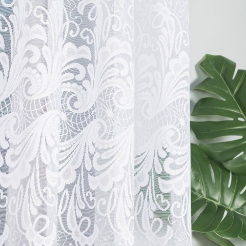IWONA Firanka żakardowa gotowa, 160x300cm, kolor biały 049312/FBL/001/300160/1 IWONA Firanka żakardowa gotowa, 160x300cm, kolor biały 049312/FBL/001/300160/1
