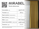 MIRABEL Tkanina na zasłony, wys. 320cm, kolor 928 szmaragdowy zielony 065579/TDP/928/000320/1