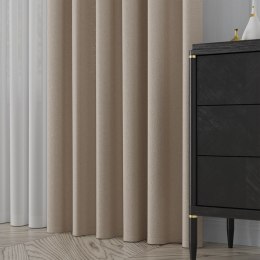 MIRABEL Tkanina na zasłony, wys. 320cm, kolor 915 ciepły beżowy 065579/TDP/915/000320/1