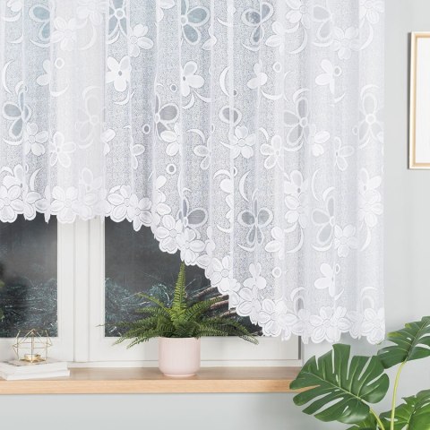 RENATA Firanka żakardowa gotowa, 400x150cm, kolor biały 049885/FBL/001/400150/1 RENATA Firanka żakardowa gotowa, 400x150cm, kolor biały 049885/FBL/001/400150/1