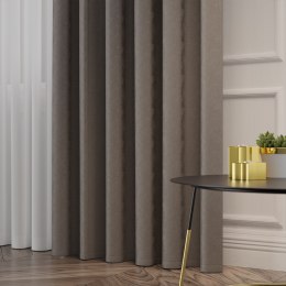 SYBILLA Tkanina na zasłony, wys. 320cm, kolor 109 ciemny szary 065551/TDP/109/000320/1