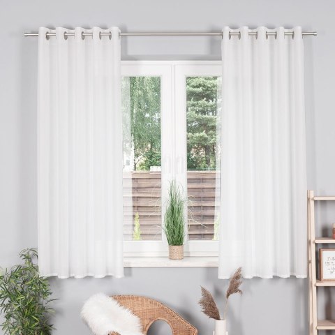 BASIC Zasłona gotowa na przelotkach, 170x145cm, kolor 010 biały TD0005/ZGP/010/145170/1 BASIC Zasłona gotowa na przelotkach, 170x145cm, kolor 010 biały TD0005/ZGP/010/145170/1