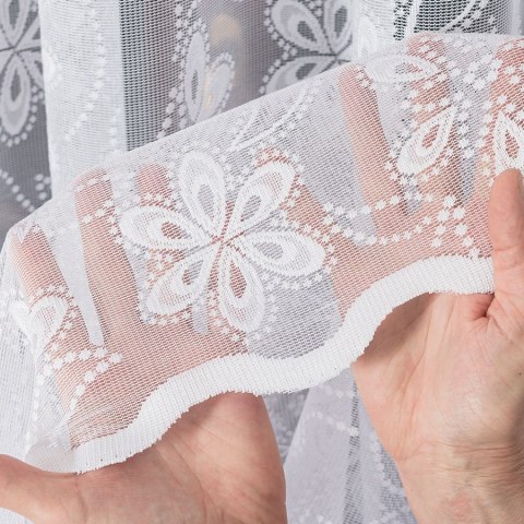 Firanka żakardowa ze wzorem po całości, wys. 250cm, kolor biały 107099/000/001/000250/1 Firanka żakardowa ze wzorem po całości, wys. 250cm, kolor biały 107099/000/001/000250/1