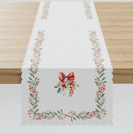 JARZĘBINA Bieżnik NINA WODOODPORNA, 38x160cm, kolor 002 biały P00164/KSP/C01/038160/1