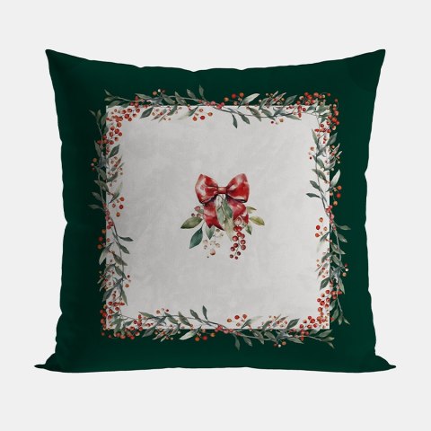JARZĘBINA Poszewka dekoracyjna VELVET, 40x40cm, kolor zielony P00164/POP/001/040040/1 JARZĘBINA Poszewka dekoracyjna VELVET, 40x40cm, kolor zielony P00164/POP/001/040040/1