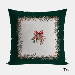 JARZĘBINA Poszewka dekoracyjna VELVET, 40x40cm, kolor zielony P00164/POP/001/040040/1