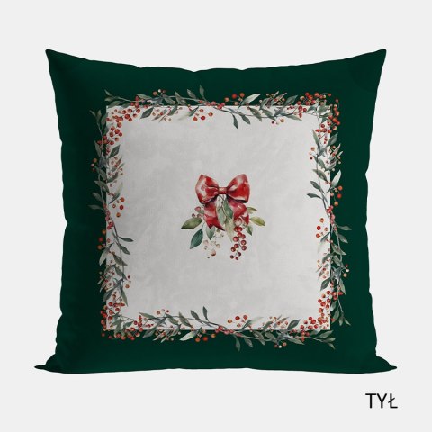 JARZĘBINA Poszewka dekoracyjna VELVET, 40x40cm, kolor zielony P00164/POP/001/040040/1 JARZĘBINA Poszewka dekoracyjna VELVET, 40x40cm, kolor zielony P00164/POP/001/040040/1